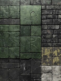 复古风格多样砖石纹理背景