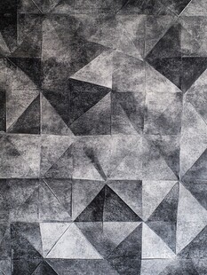 几何图案灰色拼接墙面