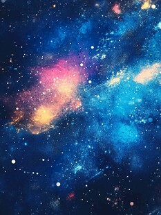 梦幻绚丽的璀璨星空