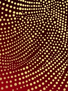 红底金色波点抽象背景图