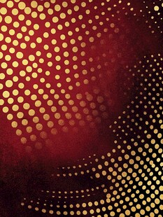 红金渐变波点背景图