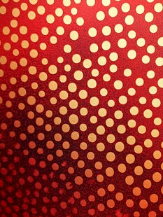 红色背景金色圆点纹理