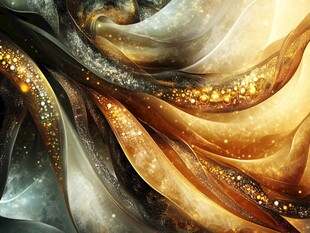 梦幻流光溢彩的丝缕纹理