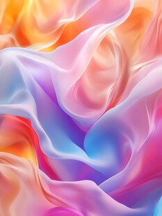 梦幻炫彩流动丝绸纹理