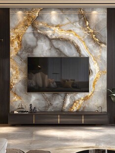奢雅大理石电视背景墙