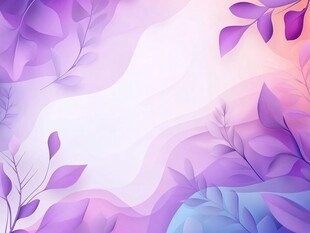 梦幻渐变紫色植物背景图