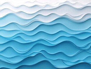 蓝色波浪渐变立体背景图