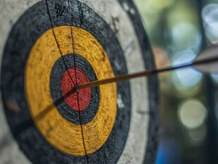 箭中靶心的精彩瞬间