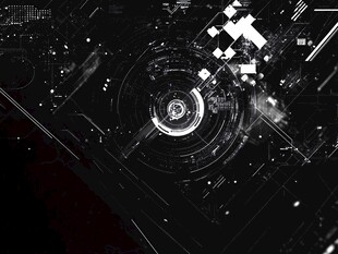 科技感黑白未来风界面图