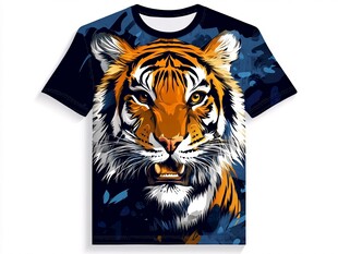 老虎图案时尚短袖T恤