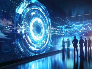 科技前沿场景中的团队身影