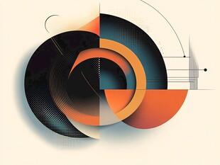 抽象几何图形艺术组合