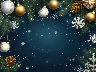 圣诞装饰背景图