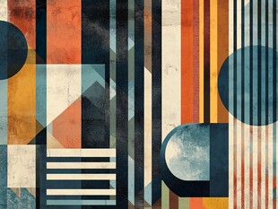 抽象几何多彩图案背景