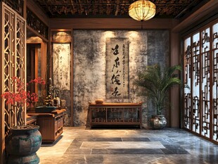 中式典雅门厅 古韵悠长