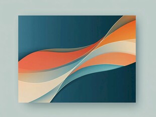 动感渐变曲线抽象背景图