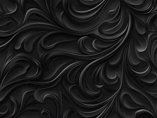黑色立体花纹背景图案