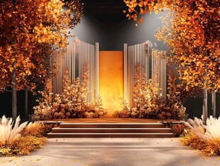 秋日浪漫婚礼仪式场地