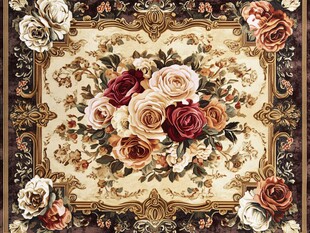 欧式繁花地毯图案设计