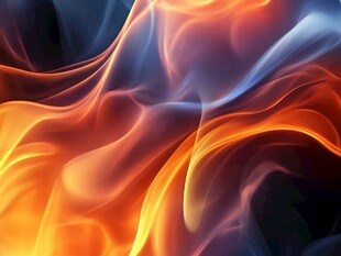 动感炫彩火焰抽象背景图