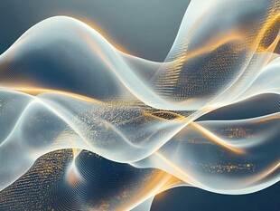 梦幻流体线条科技背景图