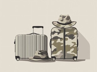 旅行装备 行李箱与帽子