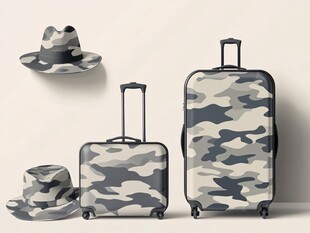迷彩旅行装备 箱包与帽子