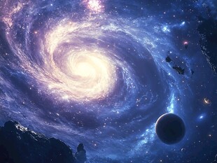梦幻星系宇宙奇幻景象