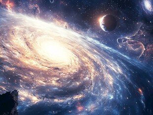梦幻宇宙星系壮丽景观