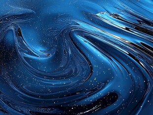 蓝色流动炫彩抽象背景图