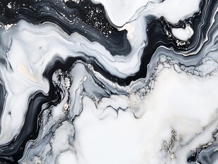 黑白水墨纹理抽象艺术图案