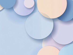 梦幻彩色圆形背景图案