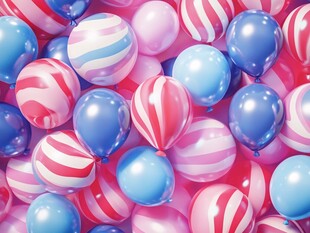 缤纷多彩气球海洋