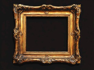 古典金色雕花艺术画框