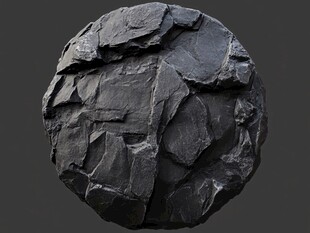 粗糙岩石球体纹理素材