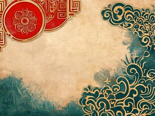中式古典花纹背景图案