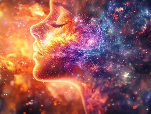 梦幻星空人脸融合画面