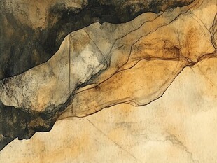 抽象水墨纹理艺术画面