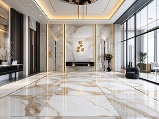 奢华大气的现代大厅空间