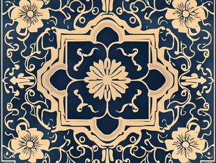 中式复古花纹图案设计