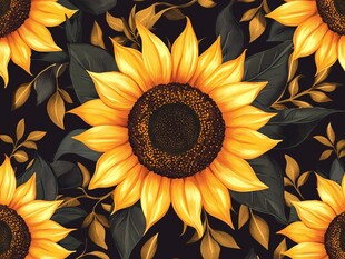 向日葵花卉图案背景设计