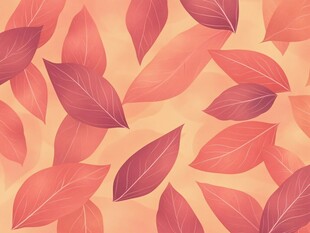 秋日枫叶水彩纹理图案