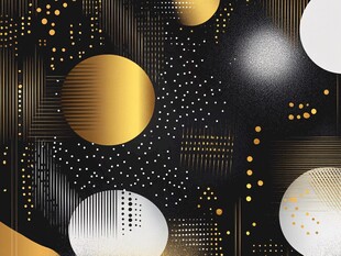 黑金几何抽象图案背景