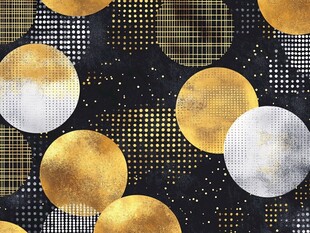 黑金几何图案纹理背景