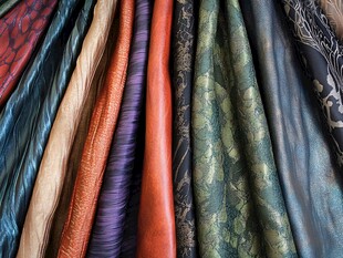 多彩绚丽皮革面料大赏