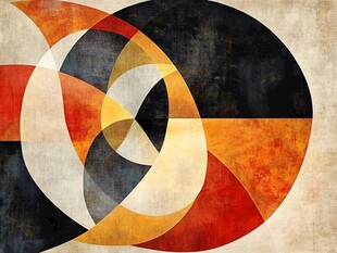 抽象几何艺术装饰画