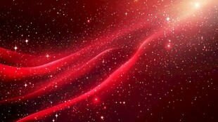 红色梦幻星空流动背景图