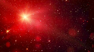 梦幻红色星空背景图