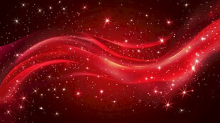 红色流光溢彩星空背景图