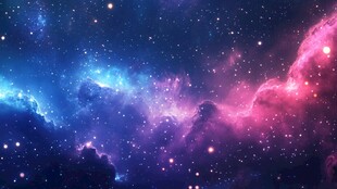 梦幻绚丽的璀璨星空